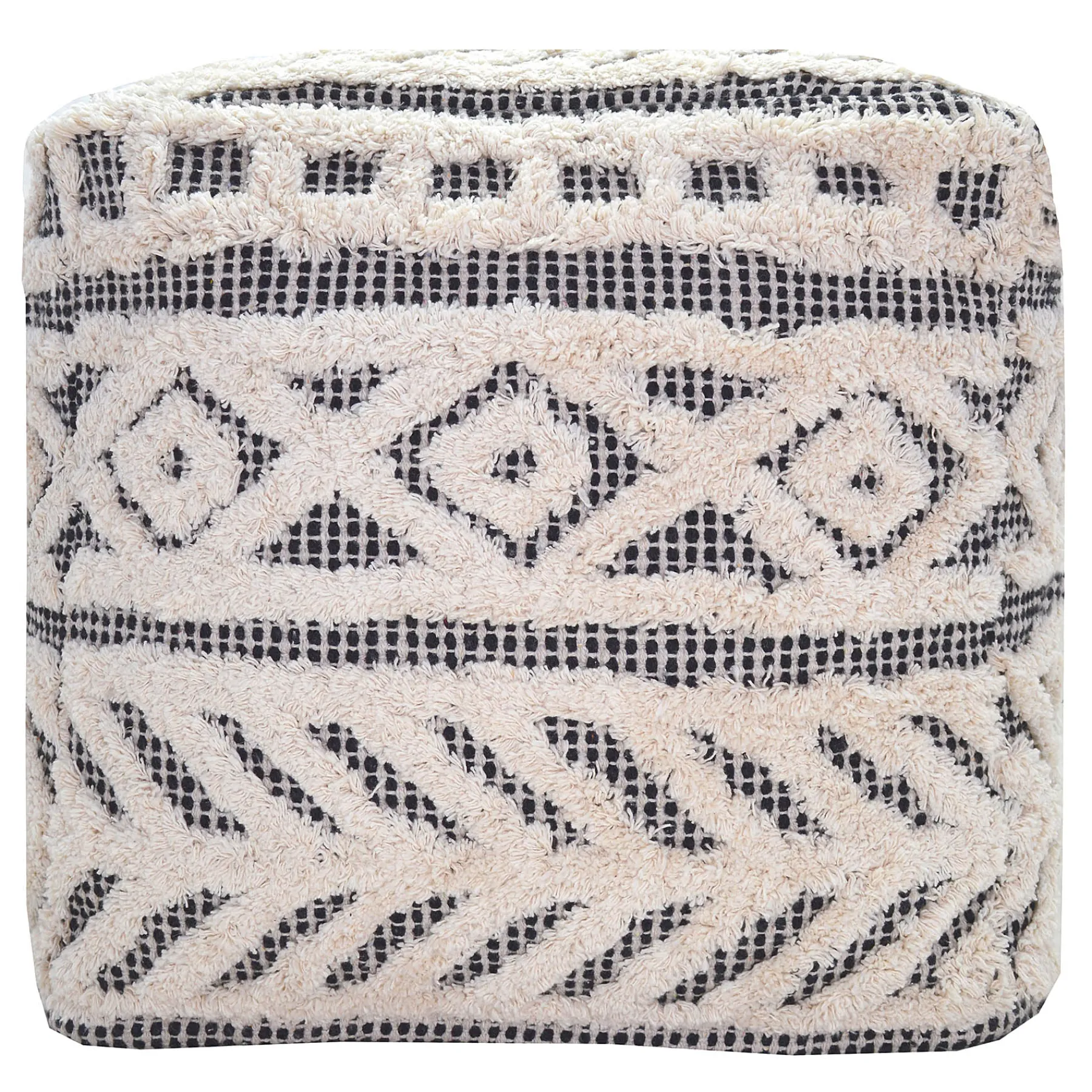 * Kai Diamond Tufted Pouf, 16 Outlet< Ottomans & Poufs