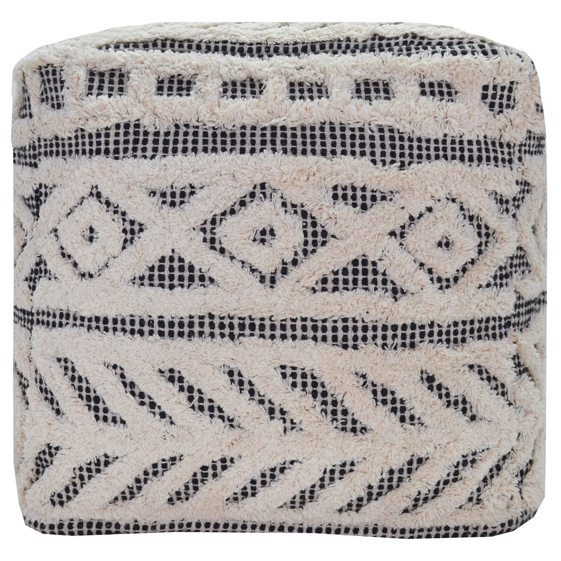 * Kai Diamond Tufted Pouf, 16 Outlet< Ottomans & Poufs