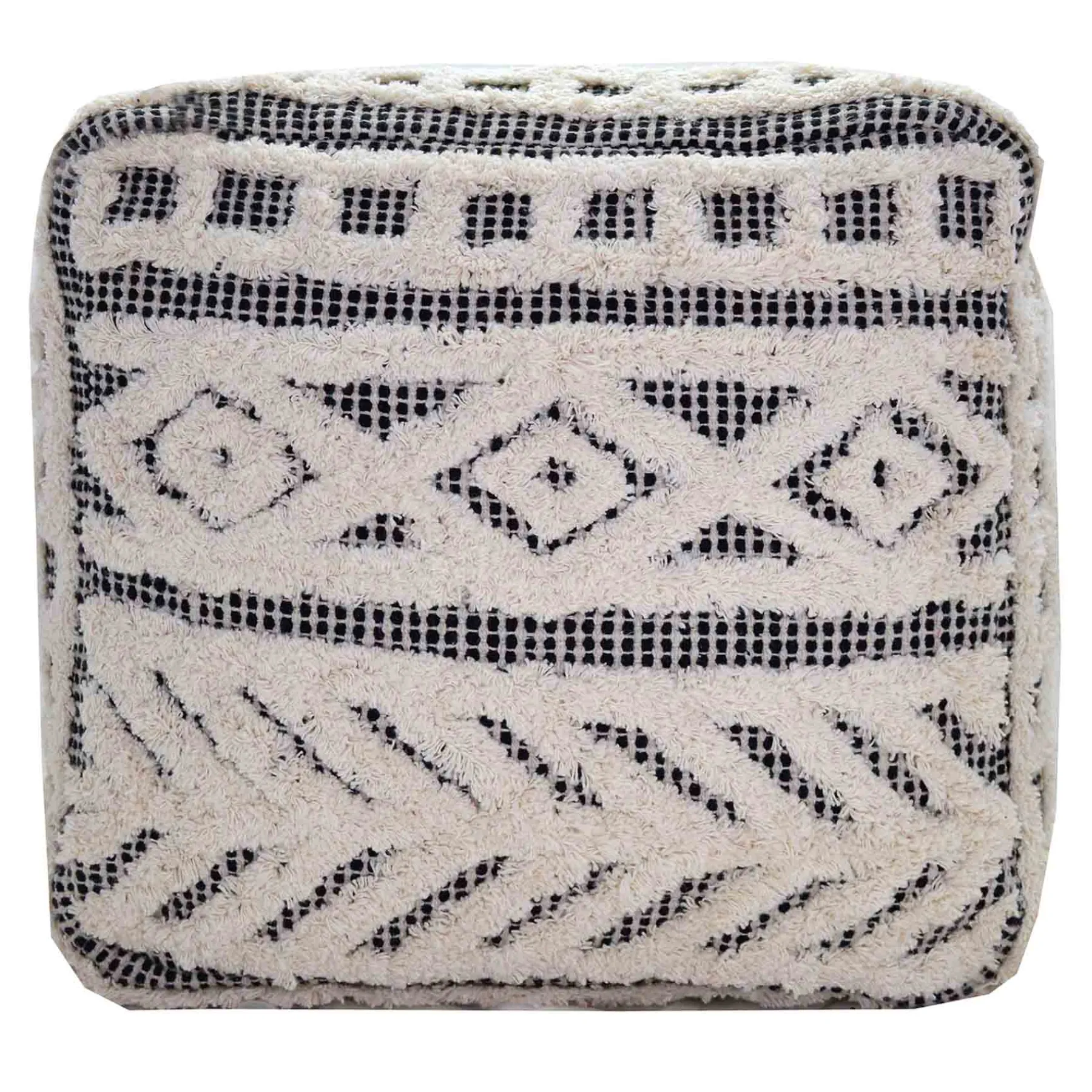 * Kai Diamond Tufted Pouf, 16 Outlet< Ottomans & Poufs