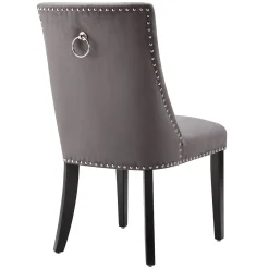* Kane Upholstered Ring Back Dining Chair With Nailhead Trim Good Quality< Dining Chairs & Benches