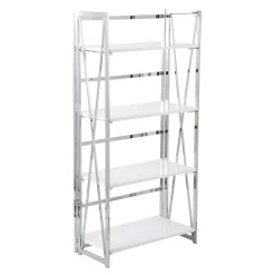 * Laila Ali Astrid Chrome Bookshelf Promotion< Office