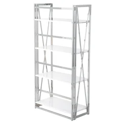 * Laila Ali Astrid Chrome Bookshelf Promotion< Office