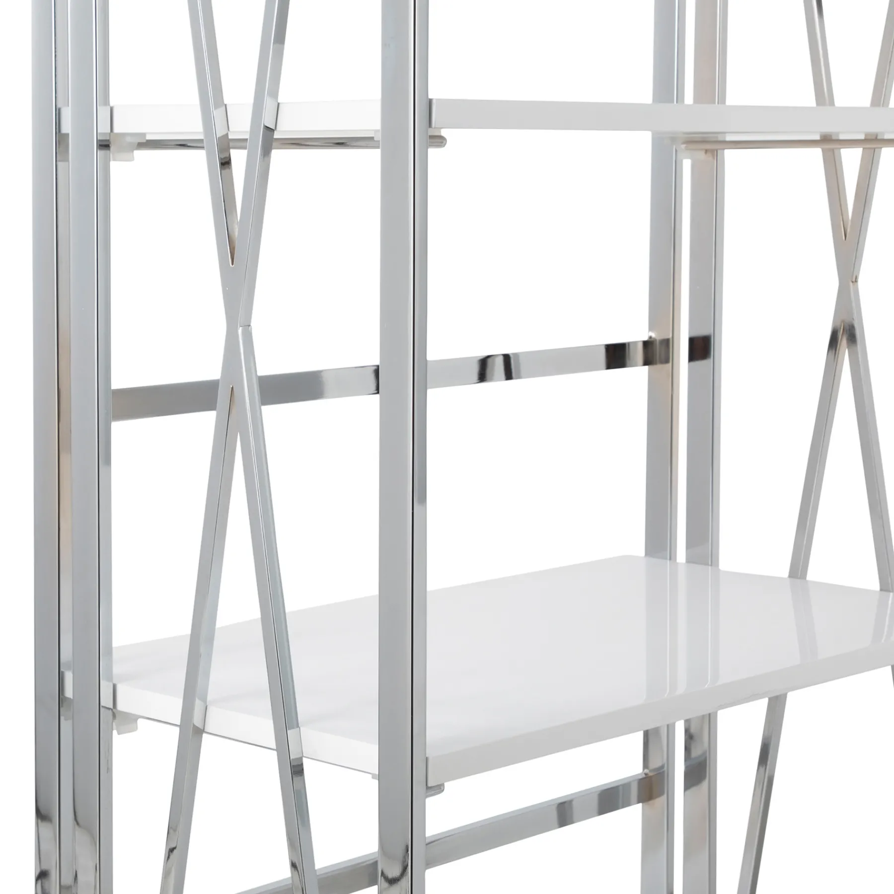* Laila Ali Astrid Chrome Bookshelf Promotion< Office