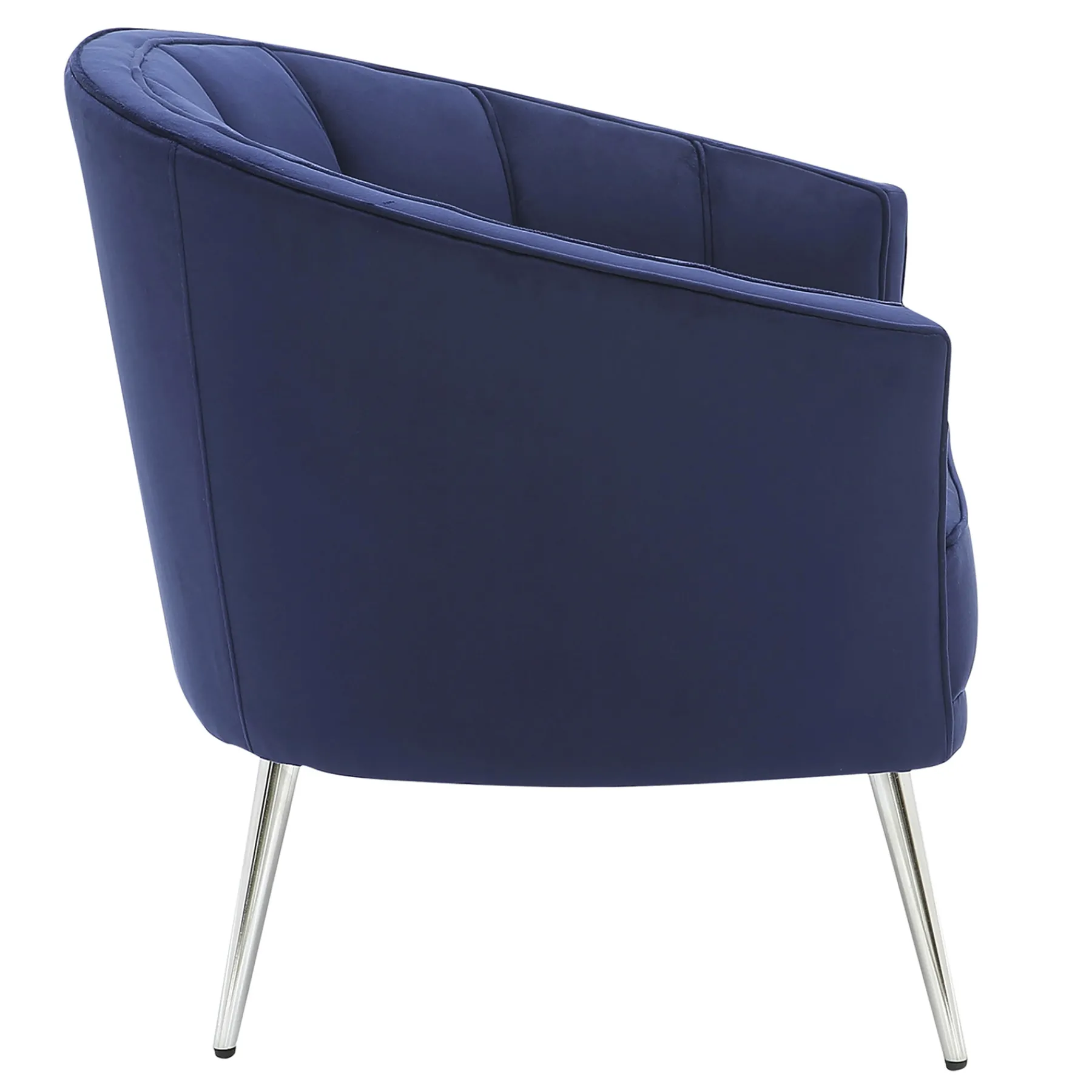 * Laila Ali Avani Blue Velvet Accent Chair Opening Sales< Accent Chairs