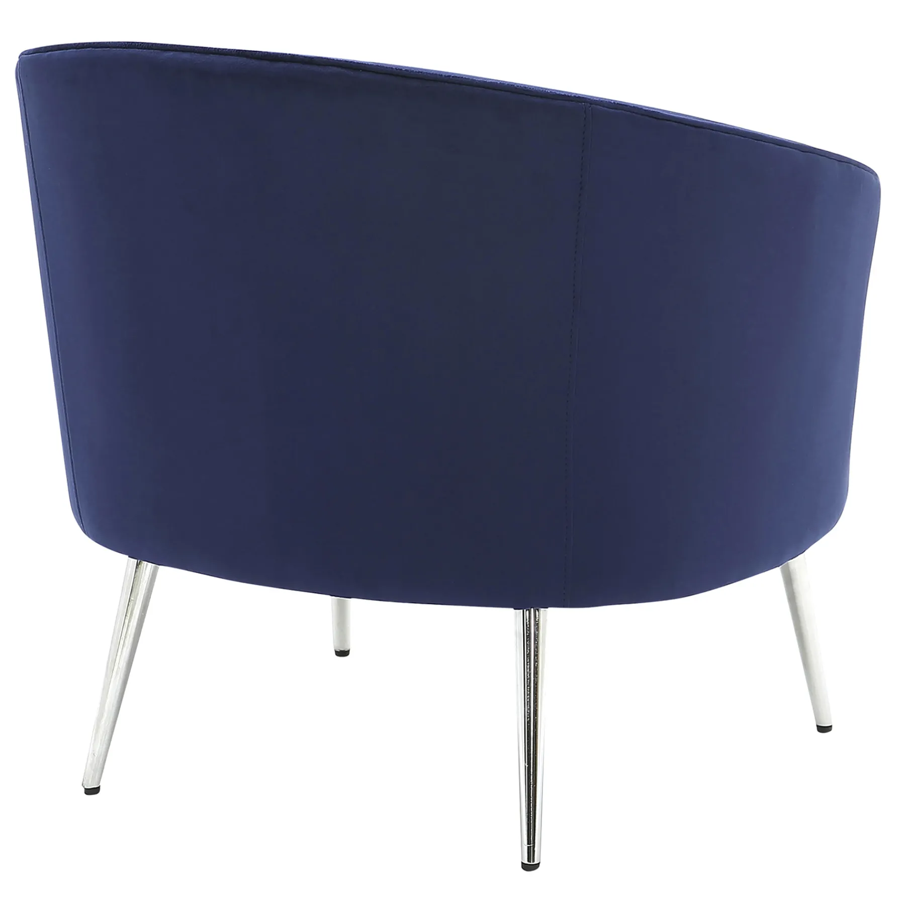 * Laila Ali Avani Blue Velvet Accent Chair Opening Sales< Accent Chairs