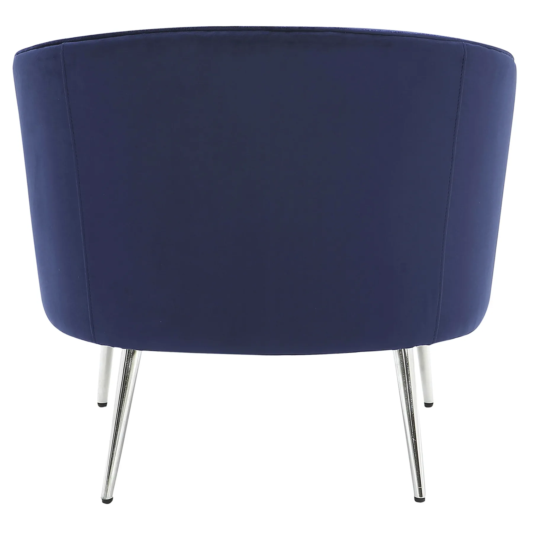 * Laila Ali Avani Blue Velvet Accent Chair Opening Sales< Accent Chairs