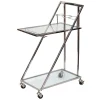 * Laila Ali Glass & Steel Bar Cart Clearance< Baker'S Racks & Bar Carts