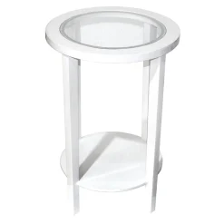 * Laila Ali White Wooden Nightstand, 24 Discount< Accent Tables