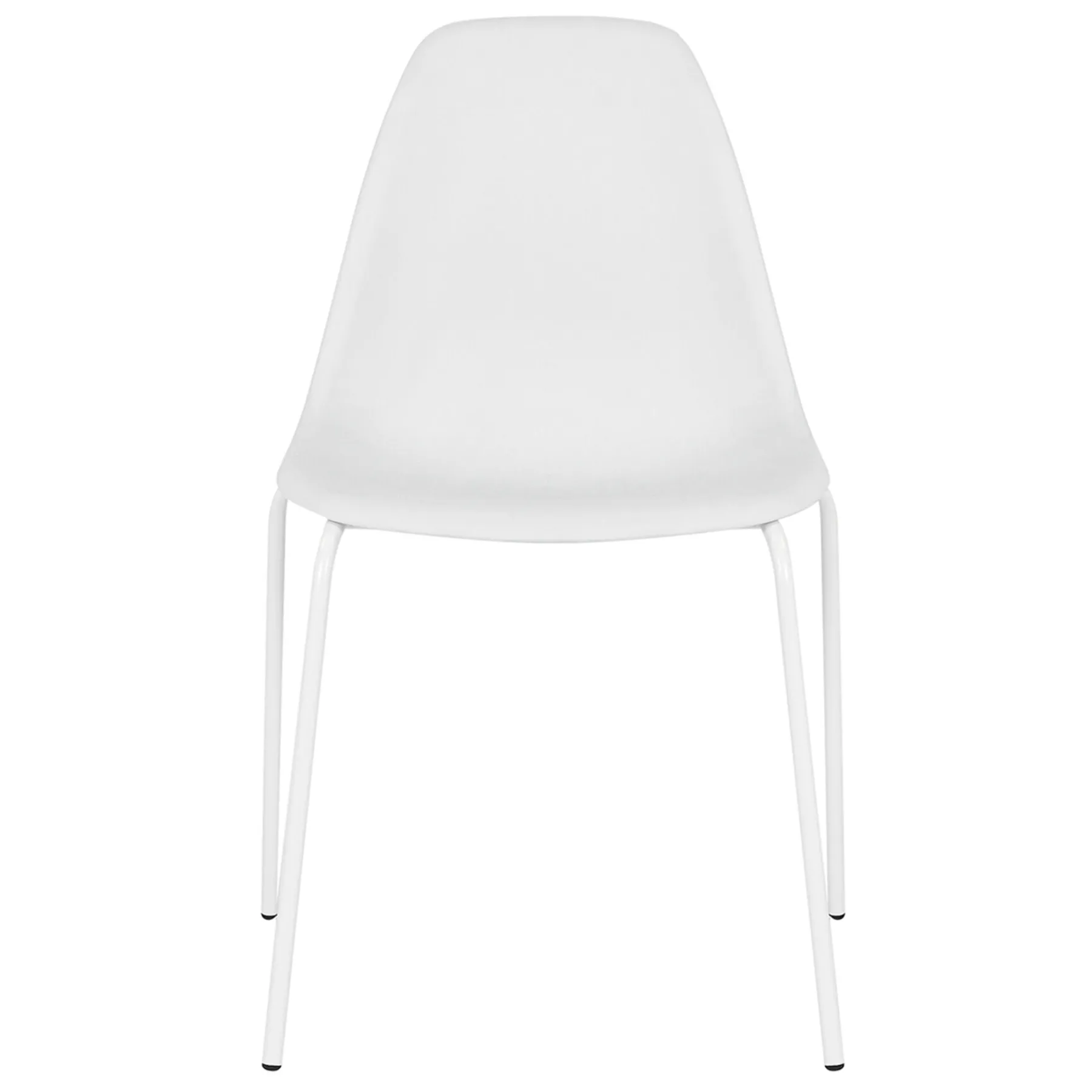 * Lily White Dining Chair With Metal Legs Exquisite Gifts< Dining Chairs & Benches