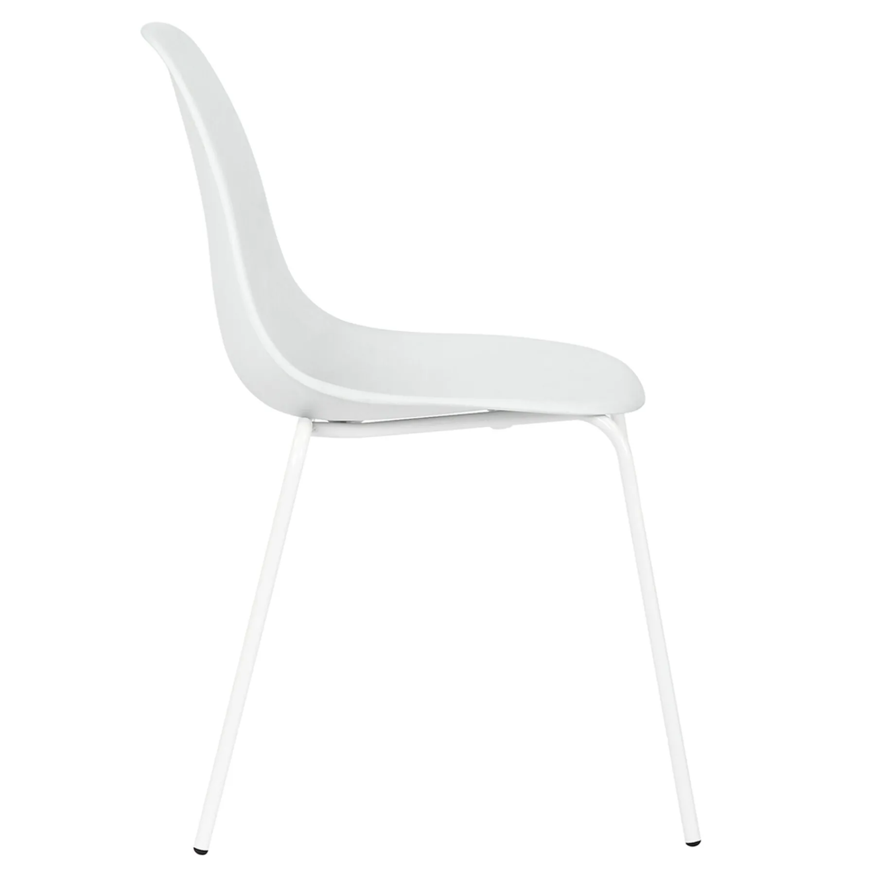 * Lily White Dining Chair With Metal Legs Exquisite Gifts< Dining Chairs & Benches