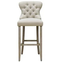 * Linen Ring Back Barstool, Kd Online Discount< Barstools