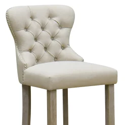 * Linen Ring Back Barstool, Kd Online Discount< Barstools