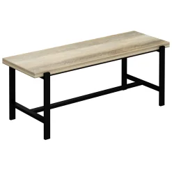 * Loggy Wood & Metal Dining Bench, 47 Less Expensive< Dining Chairs & Benches
