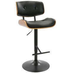 * Lombardi Adjustable Faux Leather Barstool Kd Opening Sales< Barstools