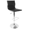 * Master Faux Leather Adjustable Barstool, Black Opening Sales< Barstools