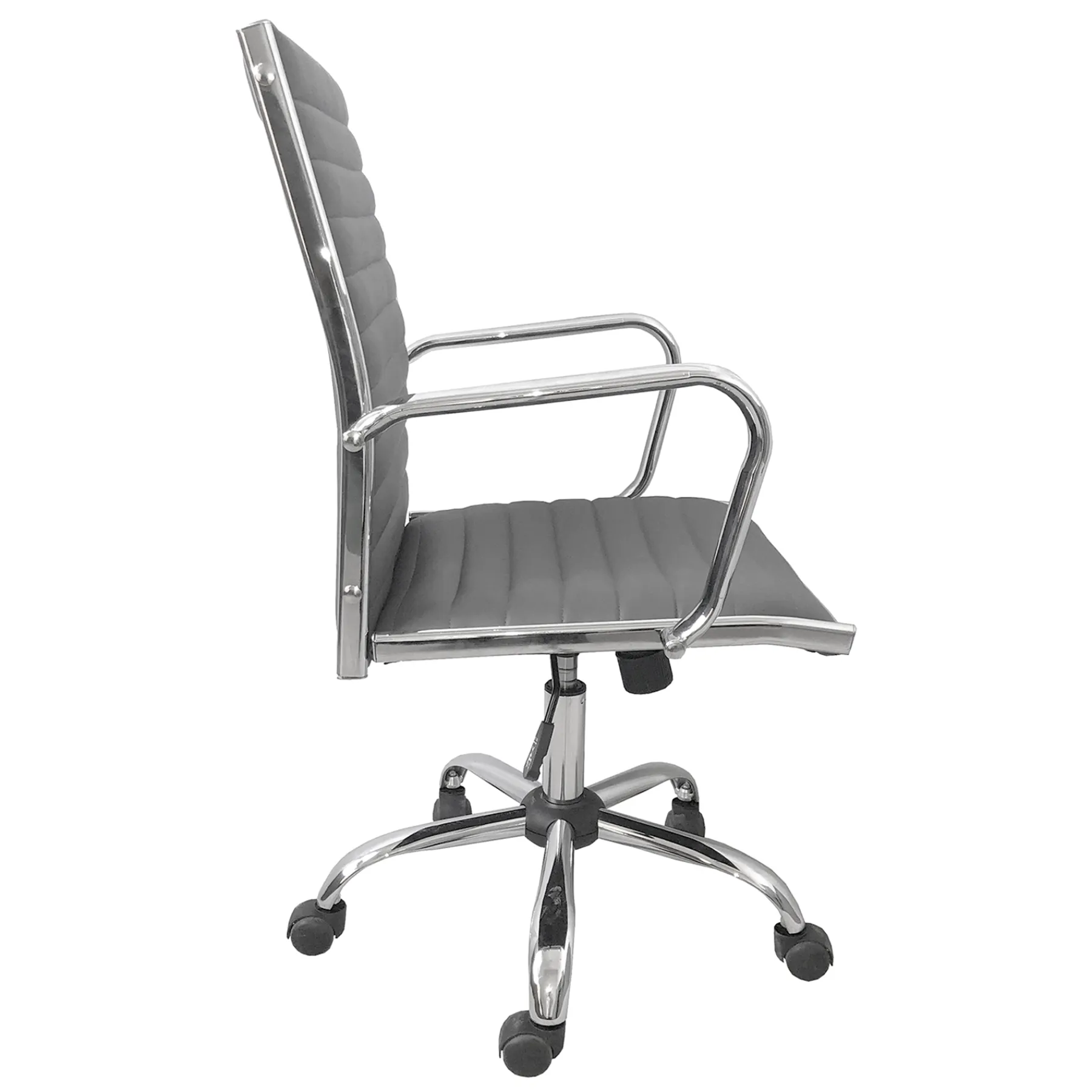 * Maxwell Adjustable Faux Leather Office Chair, Grey Bargain Sale< Office