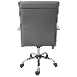 * Maxwell Adjustable Faux Leather Office Chair, Grey Bargain Sale< Office