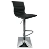 * Maxwell Adjustable Faux Leather Barstool, Black Promotion< Barstools
