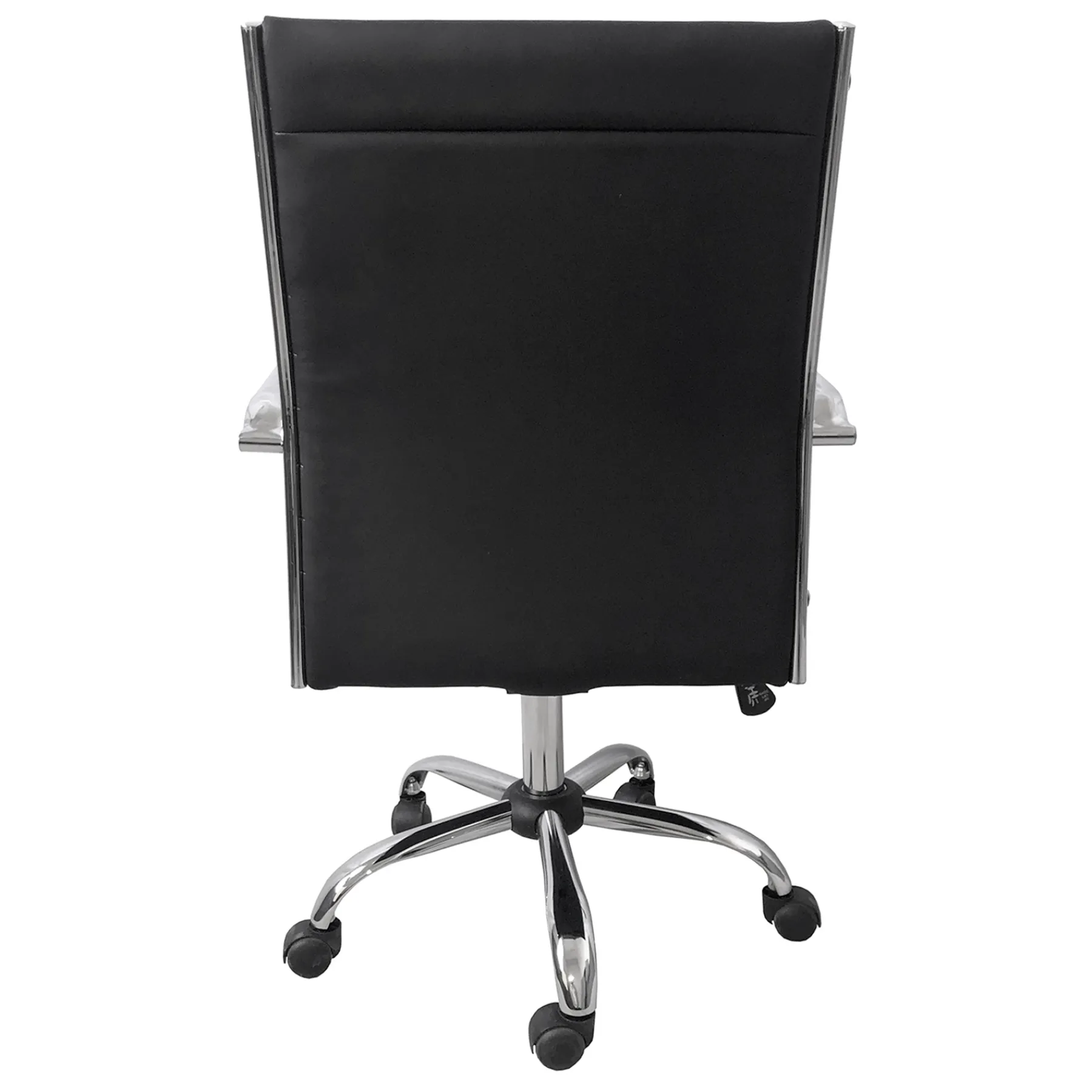 * Maxwell Adjustable Faux Leather Office Chair, Black Flash Sale< Office