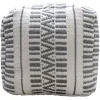 * Maya Handwoven Striped Square Pouf Flash Sale< Ottomans & Poufs