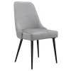 * Mereen Velvet Dining Chair, Grey Premium< Dining Chairs & Benches