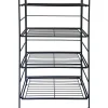 * Metal 4 Tier Folding Rack With Wire Shelves Discount Online< Baker'S Racks & Bar Carts
