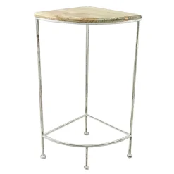 * Metal Corner Plant Stand With Wood Top Grey, Medium Cheaper< Plant Stands