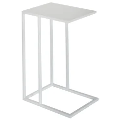 * Metal C-Table, White Low Price< Accent Tables