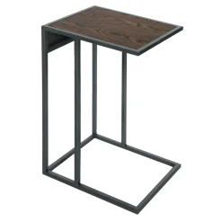 * Metal C-Table With Usb Port, Brown Promotion< Accent Tables