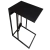* Metal C-Table With Usb Port, Black Online Discount< Accent Tables