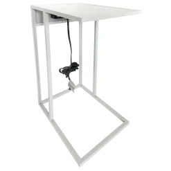 * Metal C-Table With Usb Port, Grey Exquisite Gifts< Accent Tables