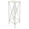 * Metal Plant Stand With Wood Top Grey, Small Exquisite Gifts< Plant Stands