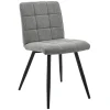 * Mia Grey Quilted Dining Chair Discount< Dining Chairs & Benches