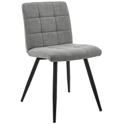 * Mia Grey Quilted Dining Chair Discount< Dining Chairs & Benches