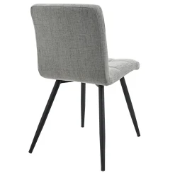 * Mia Grey Quilted Dining Chair Discount< Dining Chairs & Benches