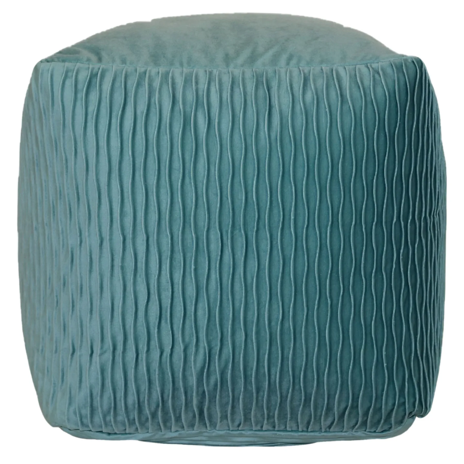 * Mineral Blue Ripple Pouf Online Discount< Ottomans & Poufs