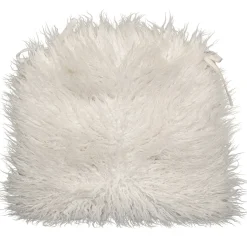 * Mongolian Faux Fur Chair Pad/Ties White Promotion< Dining Chair Cushions & Pads
