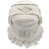 * Nala Handwoven Fringe Round Pouf Less Expensive< Ottomans & Poufs