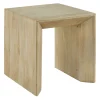 * Natural Wood Concave Plant Stand Promotion< Accent Tables