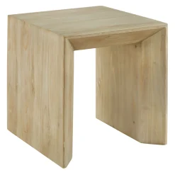 * Natural Wood Concave Plant Stand Promotion< Accent Tables