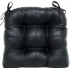 * Nobuck Faux Leather Cp Black Bargain Sale< Dining Chair Cushions & Pads