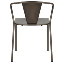 * Nova Dark Grey Metal Dining Chair Less Expensive< Dining Chairs & Benches