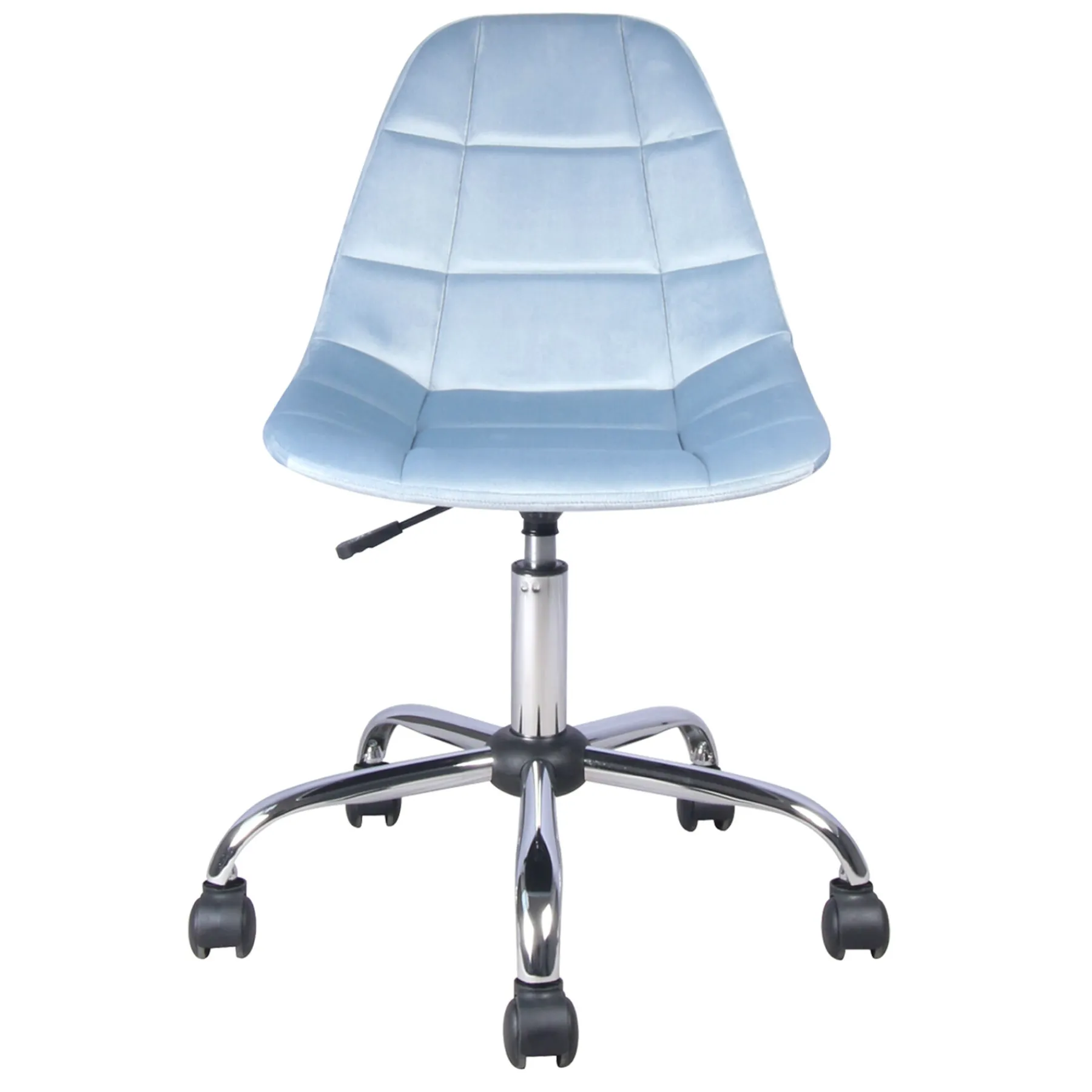 * Olivia Blue Velvet Office Chair Exquisite Gifts< Office