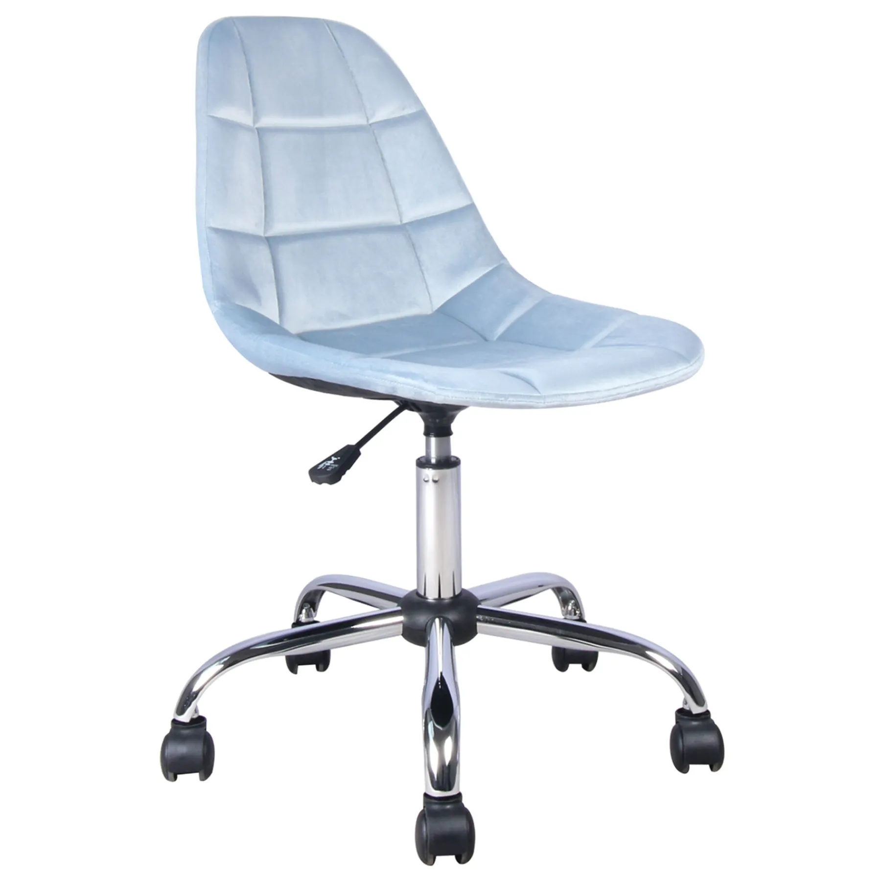 * Olivia Blue Velvet Office Chair Exquisite Gifts< Office