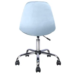 * Olivia Blue Velvet Office Chair Exquisite Gifts< Office