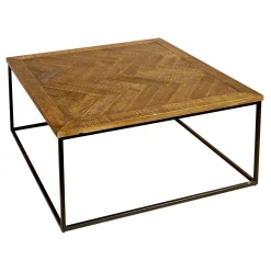 * Parquet Wood Top Coffee Table Exquisite Gifts< Coffee & End Tables