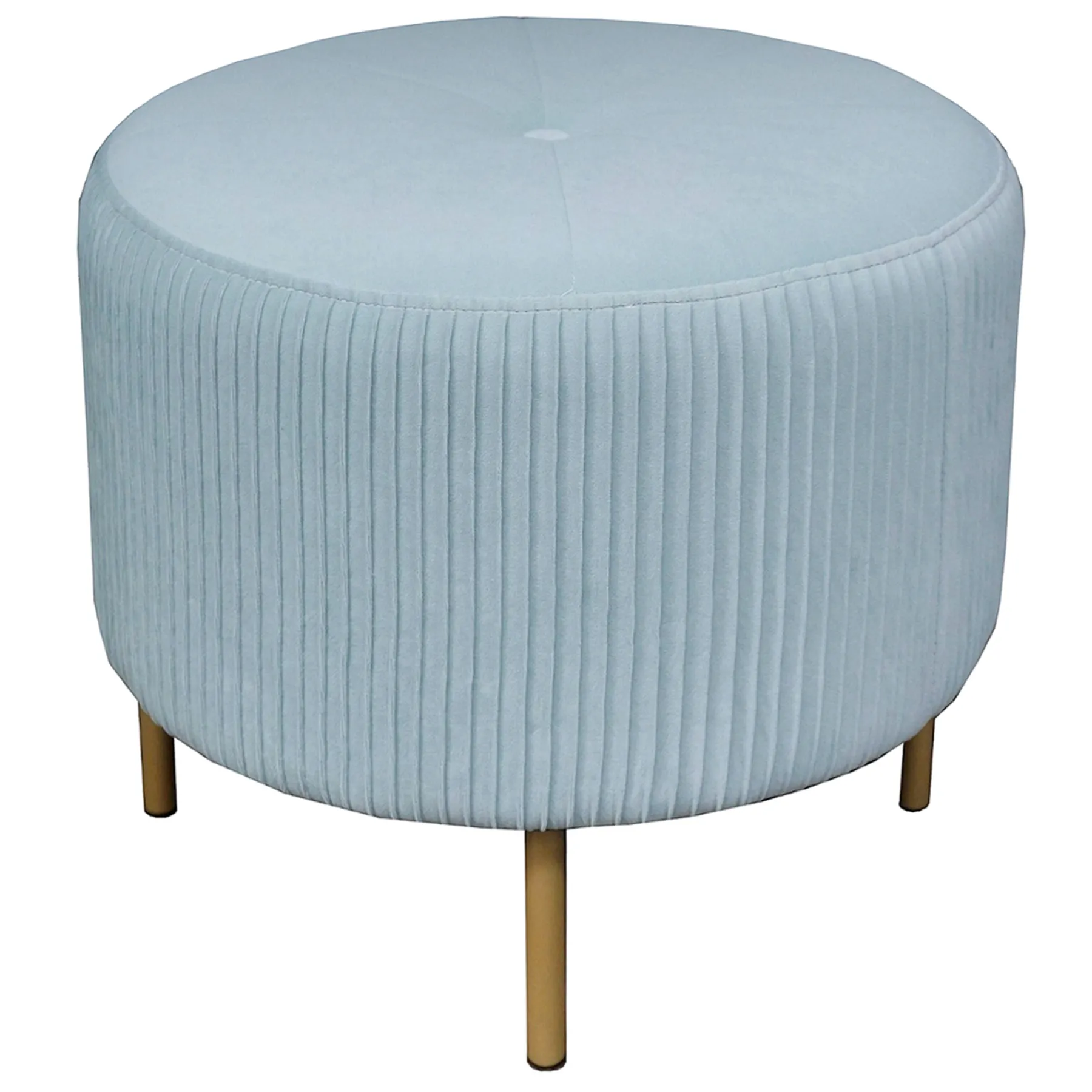 * Piper Pleated Ottoman Premium< Ottomans & Poufs
