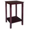 * Pratt Espresso Brown Square Accent Table, 25 Online Discount< Accent Tables