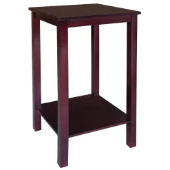* Pratt Espresso Brown Square Accent Table, 25 Online Discount< Accent Tables