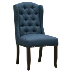 * Providence Aahmad Winged Dining Chair, Azure Low Price< Dining Chairs & Benches